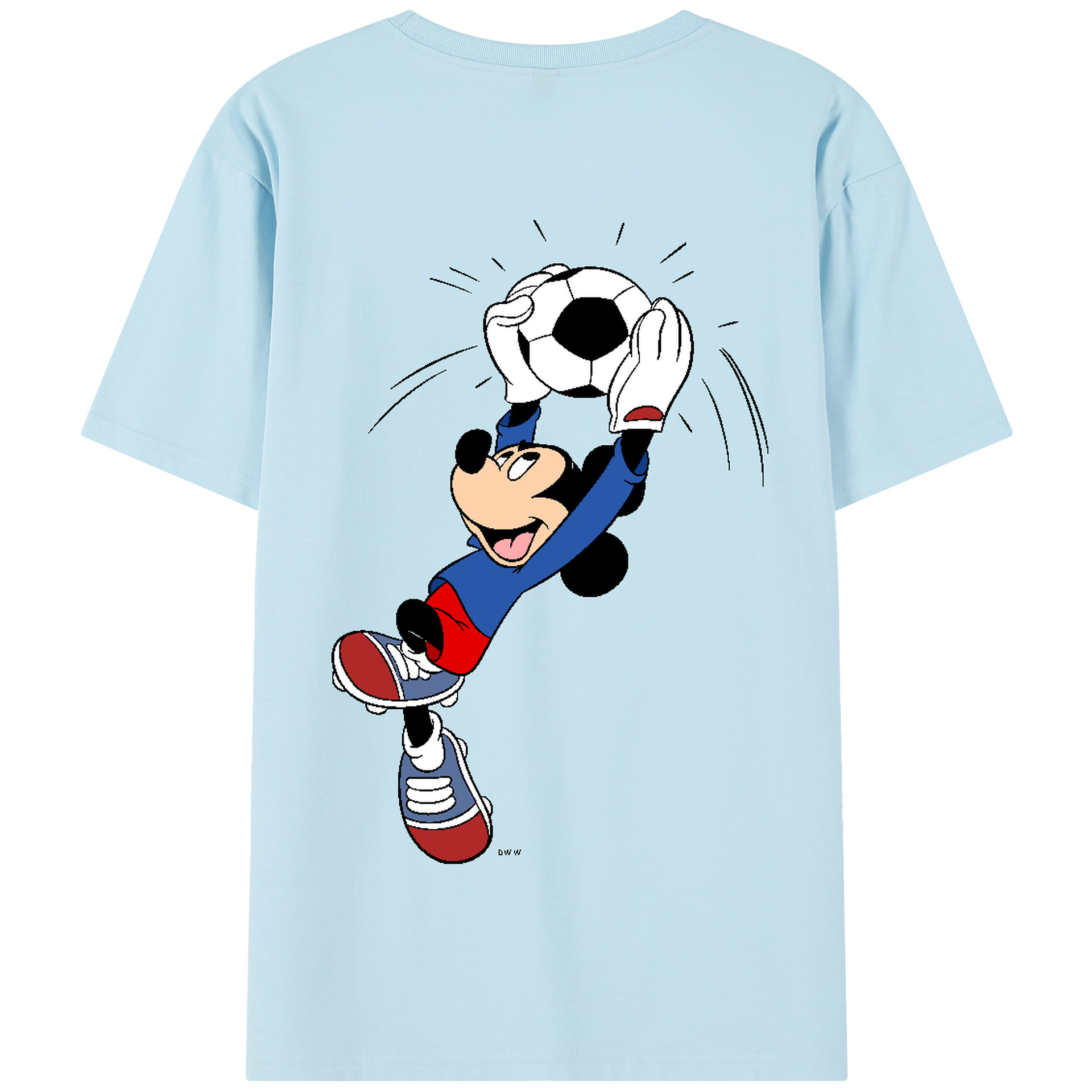 （画像用） ミッキーマウス Mickey Mouse 綿100％半袖Tシャツ（背面プリント）